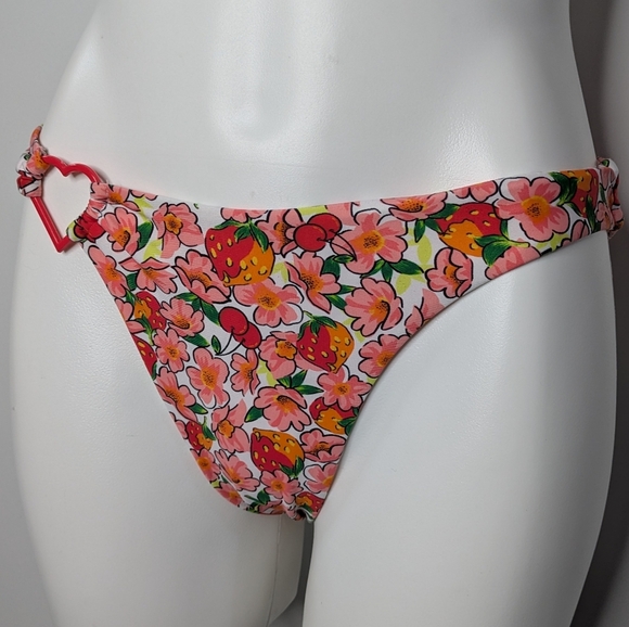 Blackbough Swim Red Orange Thea Berry Cherry Bikini Bottom L - Picture 2 of 10